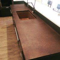 Insta - Custom steel countertop with